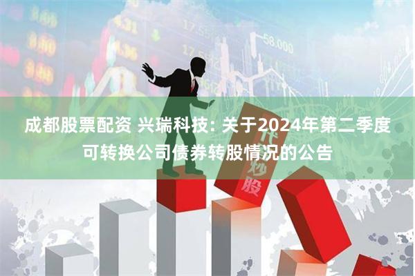 成都股票配资 兴瑞科技: 关于2024年第二季度可转换公司债券转股情况的公告