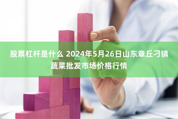 股票杠杆是什么 2024年5月26日山东章丘刁镇蔬菜批发市场价格行情