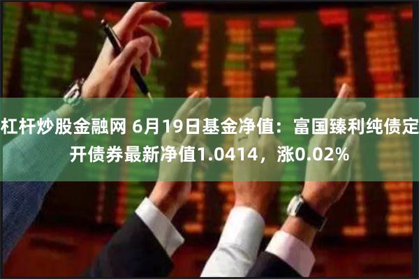 杠杆炒股金融网 6月19日基金净值：富国臻利纯债定开债券最新净值1.0414，涨0.02%