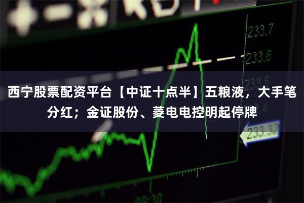 西宁股票配资平台【中证十点半】五粮液，大手笔分红；金证股份、菱电电控明起停牌