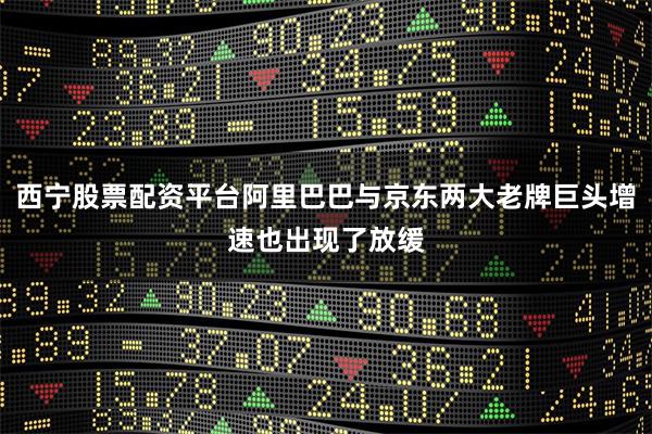 西宁股票配资平台阿里巴巴与京东两大老牌巨头增速也出现了放缓